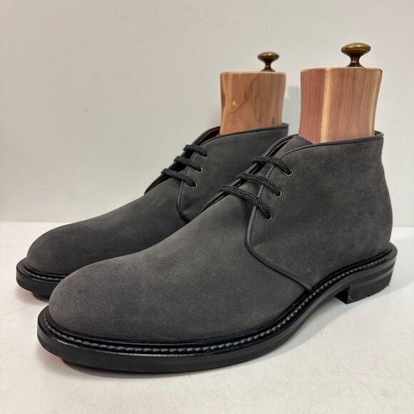 NWOT Aquatalia Rafael Weatherproof Gray Suede Chukka Boot Italy UK 11.5 / US 12 - Picture 1 of 11